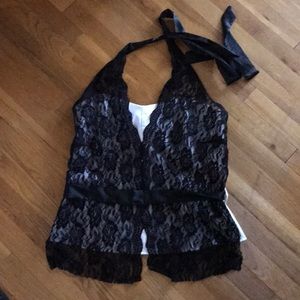 Lace Halter bustier sexy top size 1x